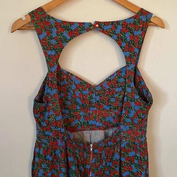 Tigerlily Floral Mini Summer/ Spring Dress AU 14 Rayon Lightweight Pre Owned EC - Picture 8 of 13